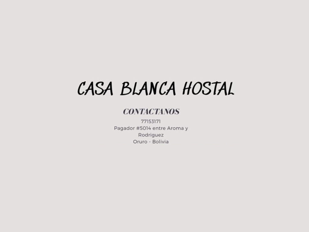 hostal casa blanca