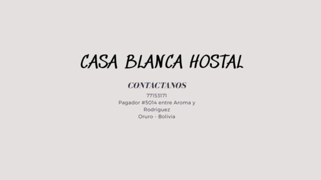 hostal casa blanca