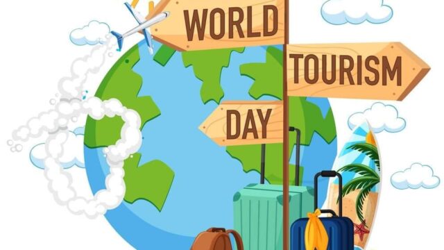 World tourism day symbol