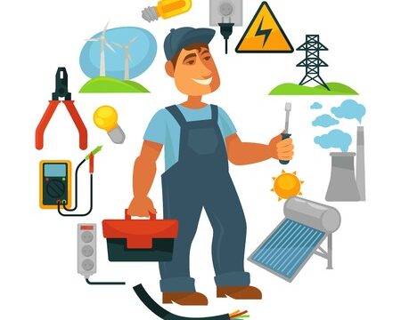 89588468-electricista-en-monos-rodeado-de-fuentes-de-electricidad-y-herramientas