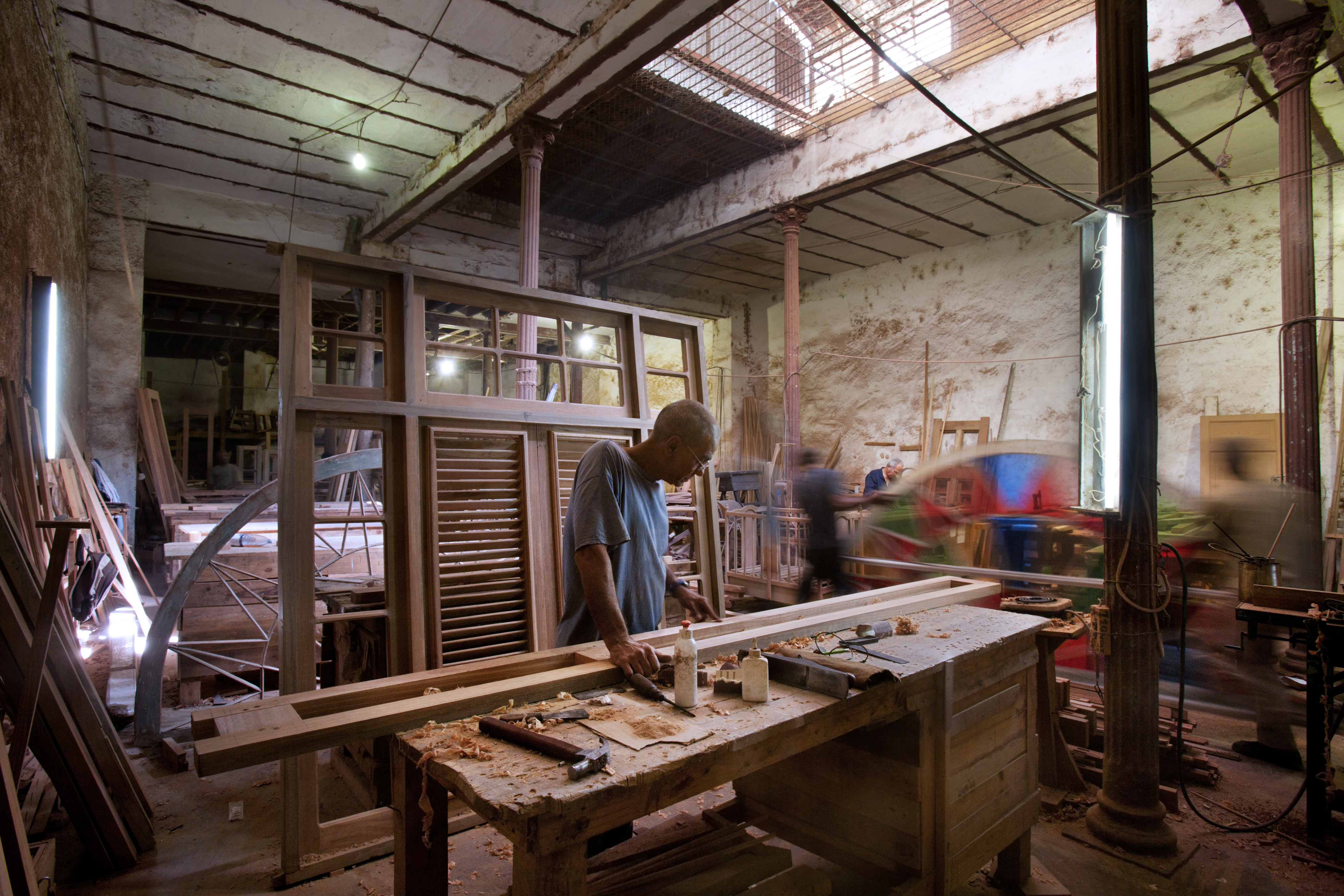 A carpentry shop. Havana (La Habana), Cuba