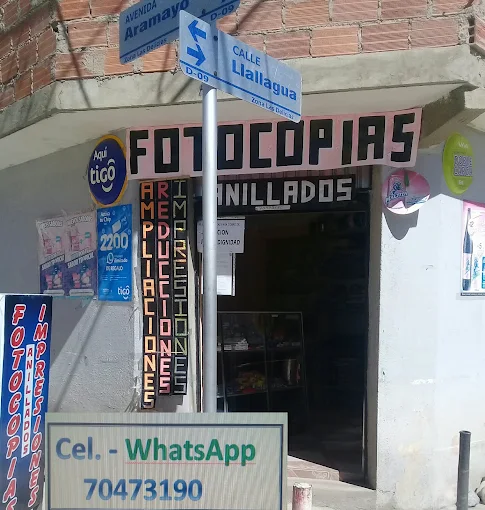 FOTOCOPIAS, IMPRESIONES, ANILLADOS Y OTROS